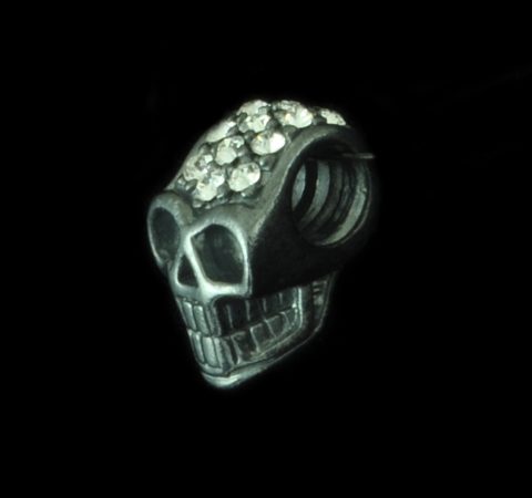 Pingente Caveira Com Zircônias - Estilo Pandora