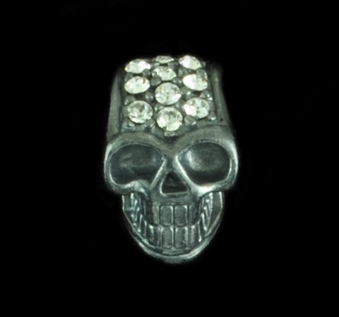 Pingente Caveira Com Zircônias - Estilo Pandora