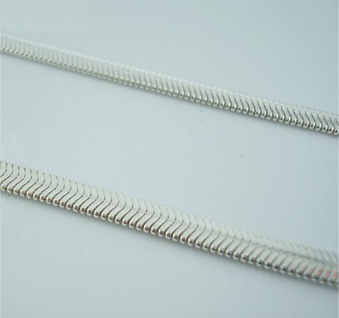 Corrente Laminada em Prata 45 cm