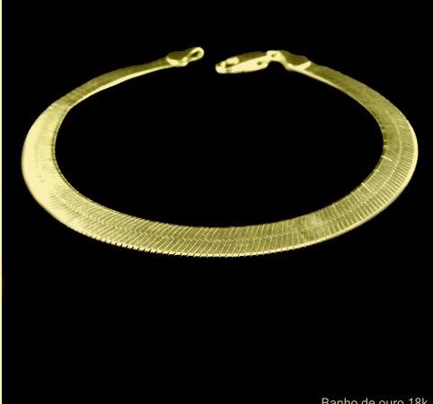 Pulseira Laminada Lacraia em Prata 5,7 mm