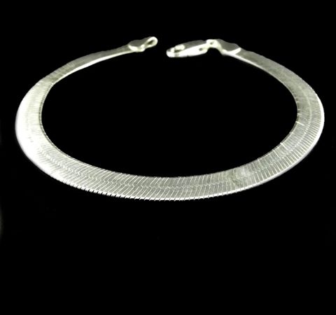 Pulseira Laminada Lacraia em Prata 5,7 mm
