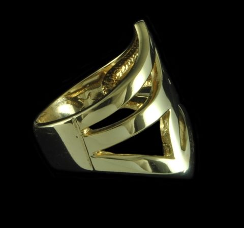 Anel em Prata Banhado a Ouro 18K nº. 19