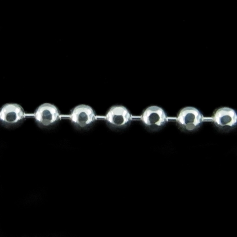 Corrente Esferas em Prata 60 cm 1,5 mm