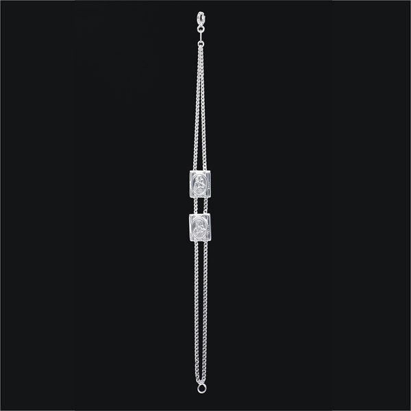 Pulseira Escapulário de Prata Pulseira Escapulário de Prata