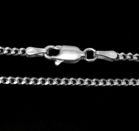 Corrente Grumet em Prata 40 cm 2,1 mm