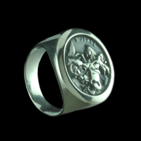 Anel São Jorge em Prata Anel São Jorge em Prata