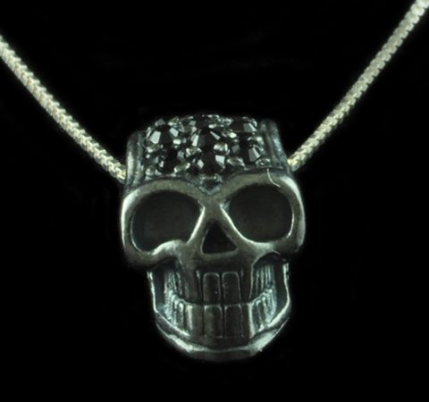Pingente Caveira Com Zircônias - Estilo Pandora