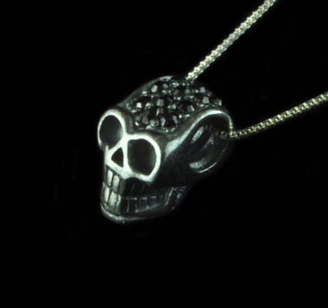 Pingente Caveira Com Zircônias - Estilo Pandora