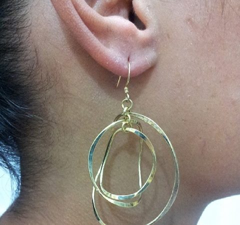 Brinco em Prata Banhado a Ouro 18K