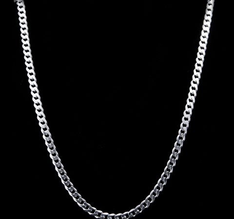 Corrente Grumet em Prata 50 cm 3,7 mm