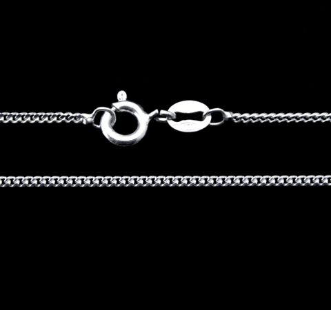 Corrente Grumet em Prata 50 cm 1,5 mm