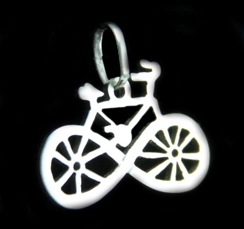 Pingente de Bicicleta em prata