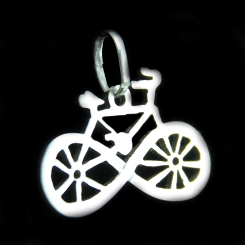Pingente de Bicicleta em prata