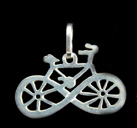 Pingente de Bicicleta em prata