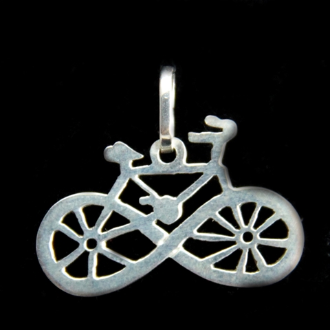 Pingente de Bicicleta em prata
