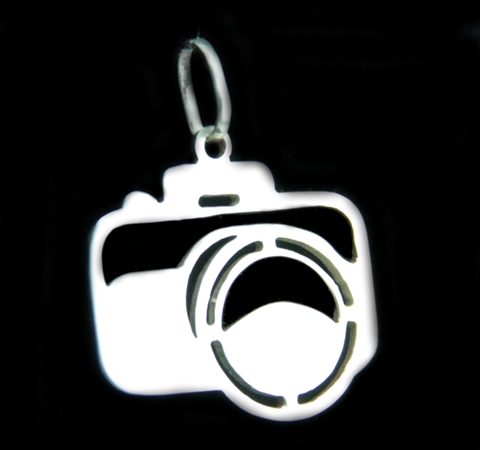 Pingente Camera Fotográfica em prata