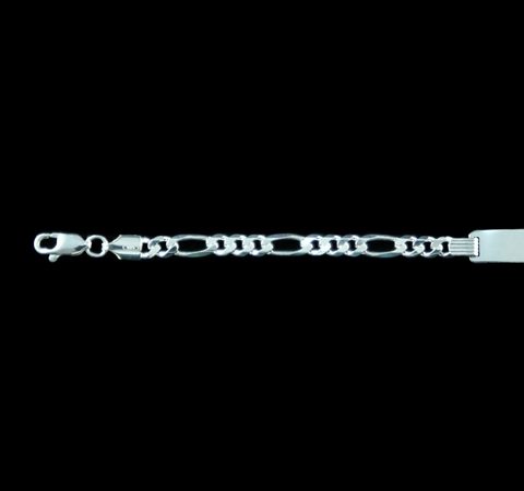 Pulseira Masculina Figaro 8 4,6 mm