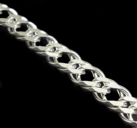 Corrente Elo Duplo em Prata 70 cm 3,0 mm