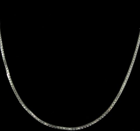 Corrente Veneziana em Prata 45 cm 1,2 mm