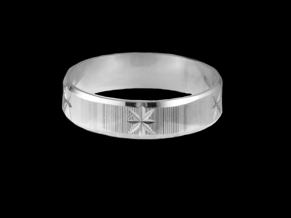 Alianças de Prata Trabalhadas 5,0 mm