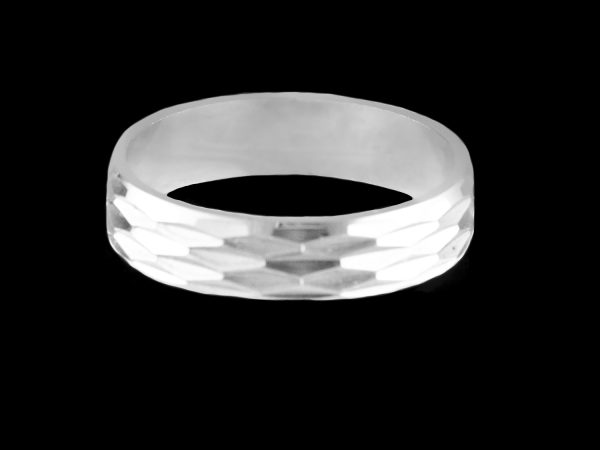 Alianças de Prata 950 Trabalhadas 5,0 mm