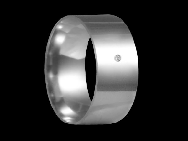 Par de Aliança em Prata 9,0 mm