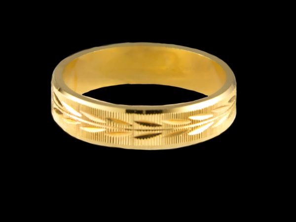 Alianças de ouro Trabalhadas 5,0 mm