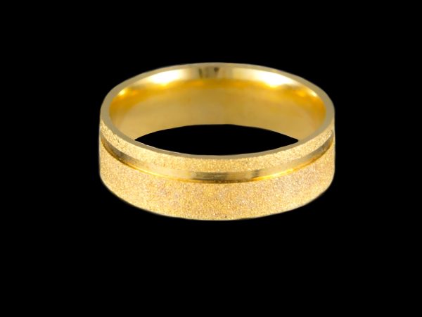 Alianças Anatômicas Diamantadas Banhadas a Ouro 18k