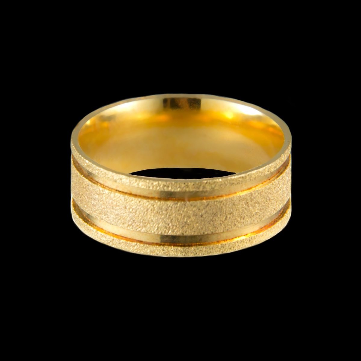 Par de Aliança Anatômicas Diamantadas em Ouro 8,0 mm