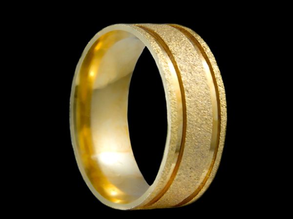 Alianças Diamantadas Banhadas a Ouro 18k