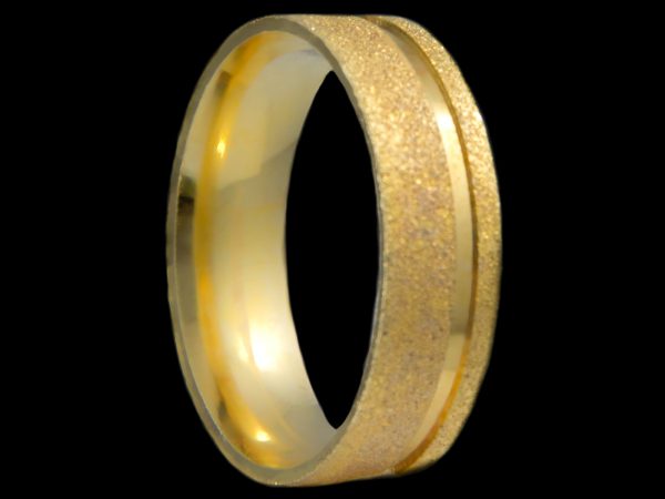 Alianças Anatômicas Diamantadas Banhadas a Ouro 18k