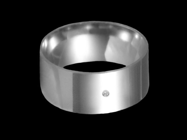 Par de Aliança em Prata 9,0 mm