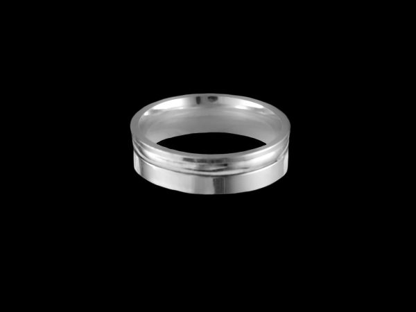 Par de Aliança Anatômicas com em Prata 5,8 mm