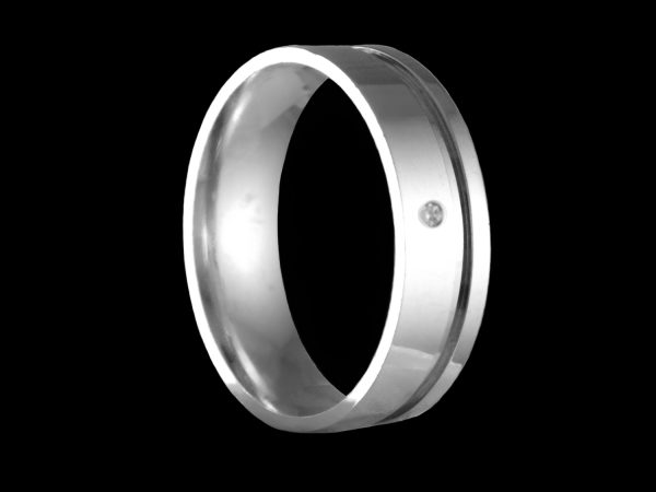 Par de Aliança Anatômicas em Prata 6,0 mm