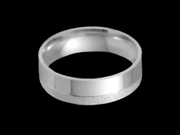 Par de Aliança Anatômicas em Prata 6,0 mm