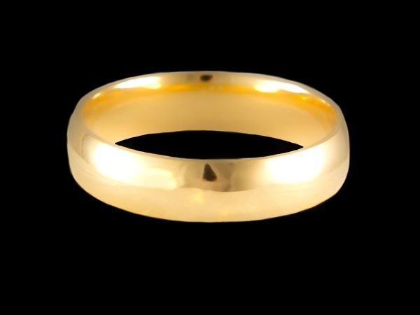 Alianças Anatômicas em Prata Banhadas a Ouro 18k