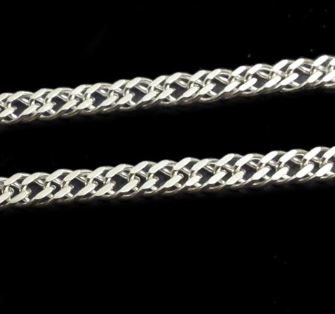 Corrente Elo Duplo em Prata 45 cm 2,4 mm