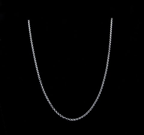 Corrente Elo Português em Prata 45 cm 4,3 mm