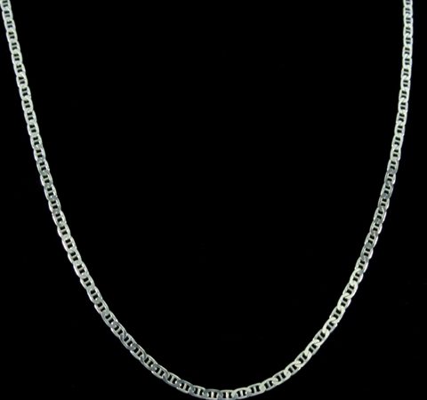 Corrente Mariner Elo 8 em Prata 60 cm 3,0 mm