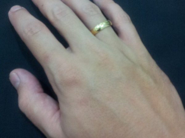 Alianças Anatômicas em Prata Banhadas a Ouro 18k