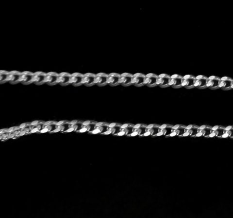 Corrente Grumet em Prata 40 cm 1,5 mm