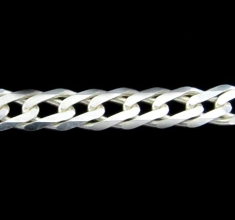 Pulseira Elo Duplo em Prata 5,6 mm