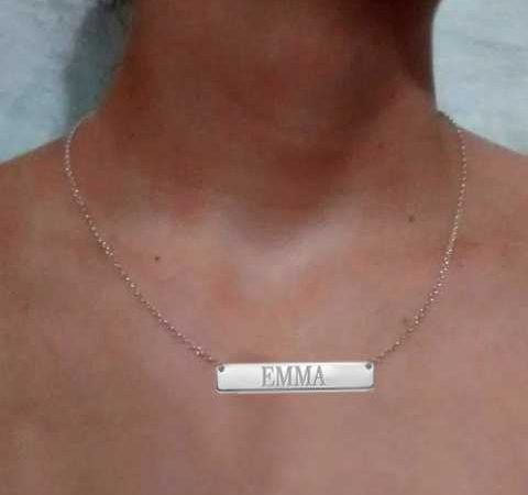Colar com Nome em Prata