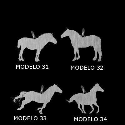 Pingente Cavalo em Prata. 34 Modelos